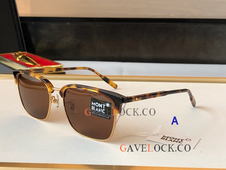 Replica Montblanc Sunglasses leopard Leg